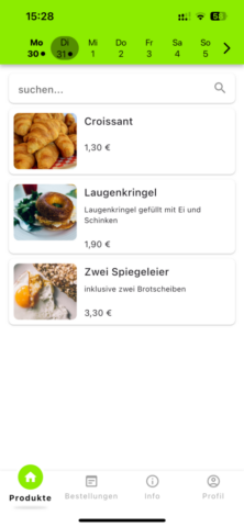 lunchlist ios android app produktübersicht